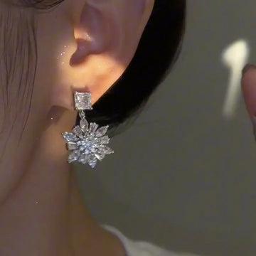 DAIIIBABYYY  -  Luxury Flower Earrings for Women Ear Piercing Accessories Exquisite Girls Earrings Wedding Party Trendy Jewelry